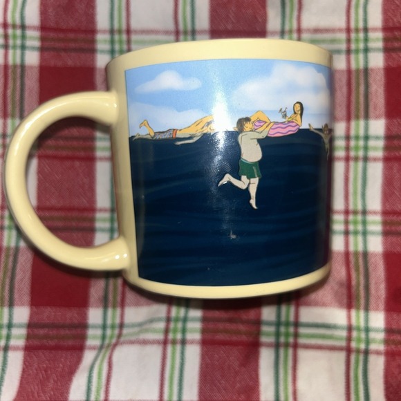 Other - SHARK! BROOKLYN NY Mug Cup Disappearing Shark Ocean Swimming Heat Sensitive Rare